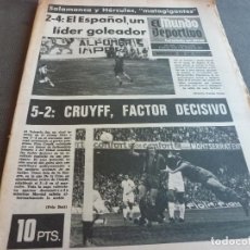 Coleccionismo deportivo: (MS)MUNDO DEPORTIVO(7-10-74)!!BARÇA 5 VALENCIA 2 !!ELCHE 2 ESPAÑOL 4,NASTIC-SABADELL,FITTIPALDI.. Lote 76700179