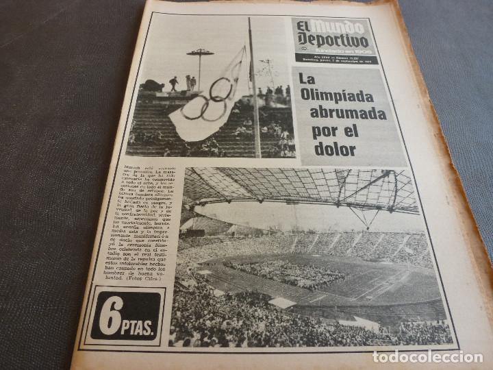 Sammelleidenschaft Sport: (MS)MUNDO DEPORTIVO(7-9-72)DOLOR MUNICH-72,HOY INDEPENDIENTE-AJAX INTERCONTINENTAL.C.LEONESA.