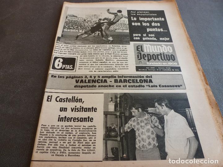 Sammelleidenschaft Sport: (MS)MUNDO DEPORTIVO(10-9-72)!!VALENCIA 0 BAR&Ccedil;A 1 !!HEREDIA(BAR&Ccedil;A)LA VOLTA,MUNICH-72,MULLER.