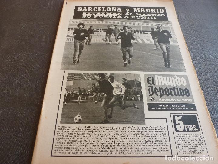 Sports collectibles: (MS)MUNDO DEPORTIVO(30-9-72)INAUGURACION PABELLON JUVENTUD BADALANONA,MA&Ntilde;ANA BAR&Ccedil;A-R.MADRID,PIRRI.