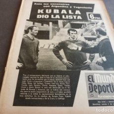 Collezionismo sportivo: (MS)MUNDO DEPORTIVO(5-10-72)KUBALA,J.LUIS PEINADO(R.MADRID)ALEX SOLER ROIG SE VA,NOGUES(HOCKEY)