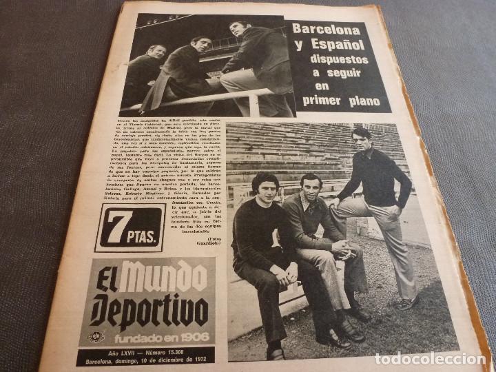 Coleccionismo deportivo: (MS)MUNDO DEPORTIVO(10-12-72)G&Aacute;RATE(AT.MADRID)J.CARLOS(BAR&Ccedil;A)GLARIA(ESPA&Ntilde;OL)!! LASSE VIREN FENOMENO