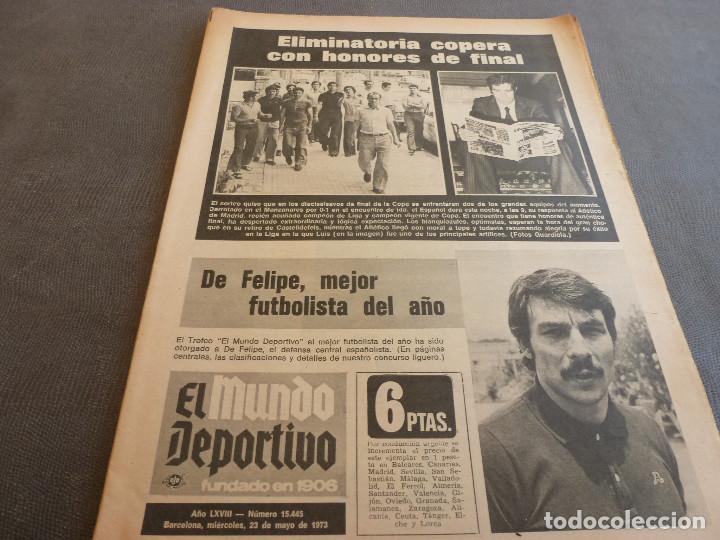 Coleccionismo deportivo: (MS)MUNDO DEPORTIVO(23-5-74)DE FELIPE MEJOR DEL A&Ntilde;O!!PACHECO(AT.MADRID)INDIANAPOLIS.