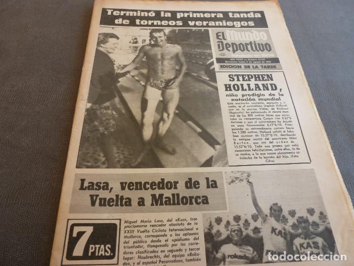 Collectionnisme sportif: (MS)MUNDO DEPORTIVO(6-8-73)STUY(AJAX)AT.MADRID 2 SPARTAK1(TERESA HERRERA)VI TORNEO CIUTAT HOSPITALET