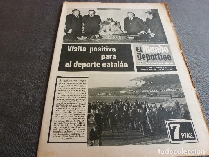 Coleccionismo deportivo: (MS)MUNDO DEPORTIVO(10-3-74)CA&Ntilde;ON BAENA(C&Aacute;DIZ)MINISTRO DEPORTES,RAMOS(ESPA&Ntilde;OL)GOLF SAN CUGAT.