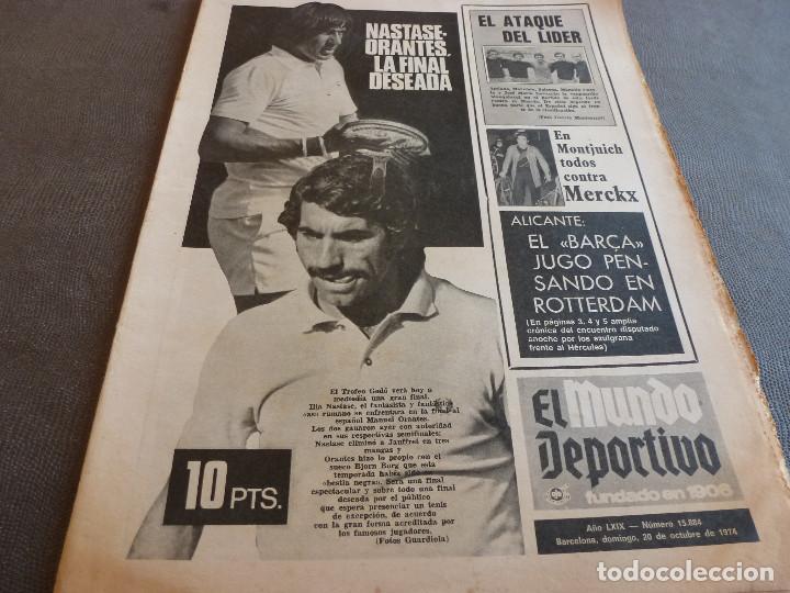 Collectionnisme sportif: (MS)MUNDO DEPORTIVO(20-10-74)&Ntilde;ITO(MURCIA)H&Eacute;RCULES 0 BAR&Ccedil;A 0,MERCKX,15000 JUVENILES,ESPA&Ntilde;OL.