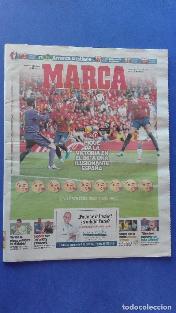 Coleccionismo deportivo: MARCA, (EUROCOPA 2016) - MARTES 14 DE JUNIO DE 2016. - Foto 1