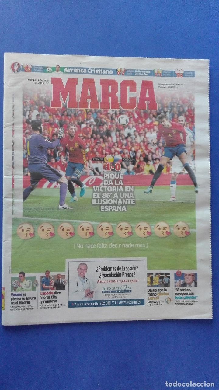 Coleccionismo deportivo: MARCA, (EUROCOPA 2016) - MARTES 14 DE JUNIO DE 2016. - Foto 2