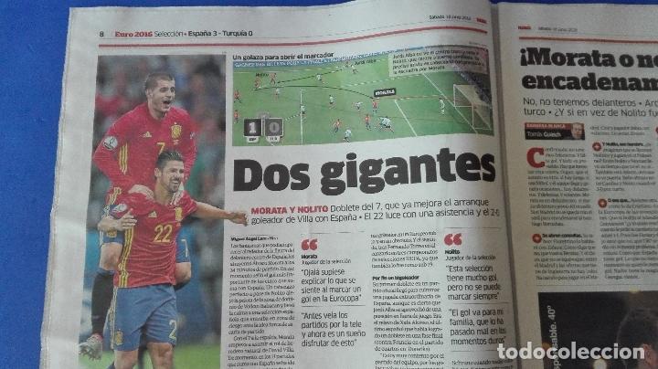 Coleccionismo deportivo: MARCA, (EUROCOPA 2016) - SABADO 18 DE JUNIO DE 2016. - Foto 5