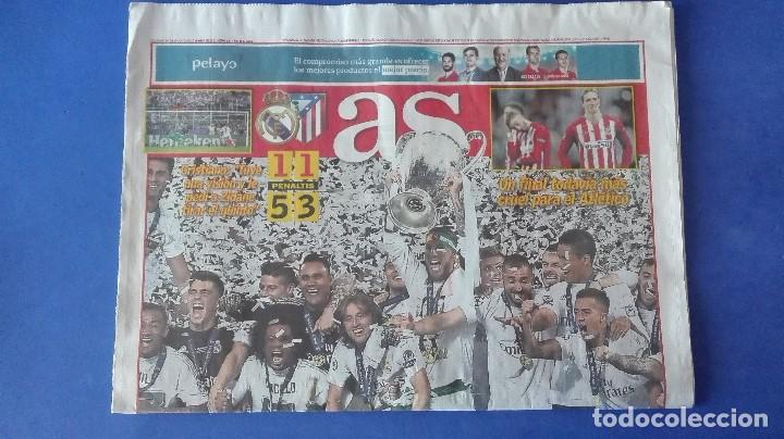 Coleccionismo deportivo: AS, &iexcl; LA UNDECIMA ! , DOMINGO 29 DE MAYO DE 2016. - Foto 1