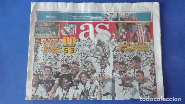 Coleccionismo deportivo: AS, &iexcl; LA UNDECIMA ! , DOMINGO 29 DE MAYO DE 2016. - Foto 2