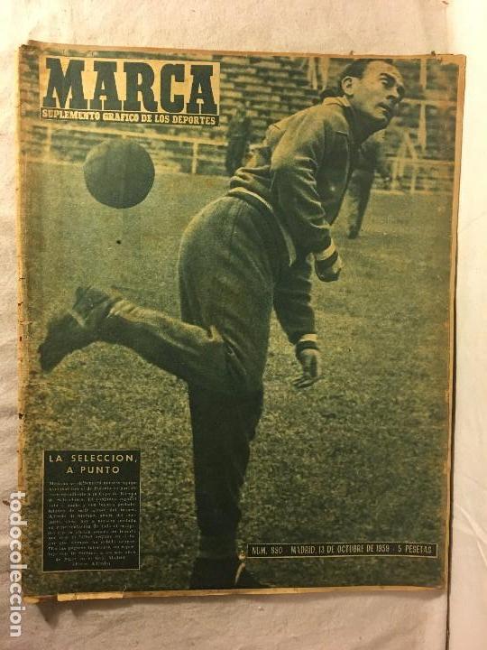 Sammelleidenschaft Sport: ANTIGUO PERIODICO FUTBOL FUTBOLISTAS MARCA A&Ntilde;OS 50/60