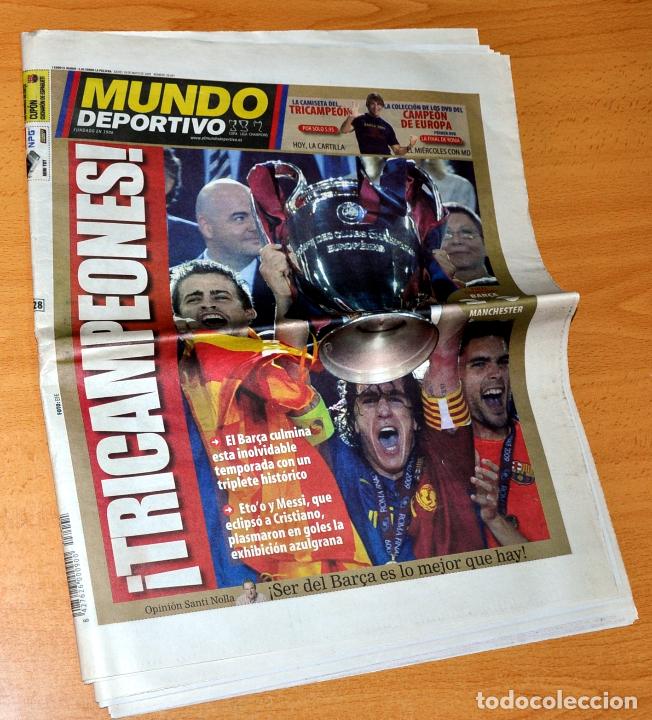 Sports collectibles: Diario MUNDO DEPORTIVO - n&ordm; 28041 - BAR&Ccedil;A CAMPE&Oacute;N DE EUROPA - BARCELONA 2 - MANCHESTER 0 - a&ntilde;o 2009