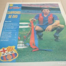 Coleccionismo deportivo: POSTER SPORT CAMPEONES DE ORO BARCELONA SERNA 1992
