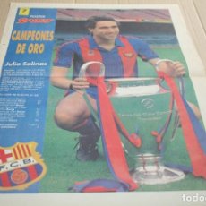 Coleccionismo deportivo: POSTER SPORT CAMPEONES DE ORO BARCELONA JULIO SALINAS 1992
