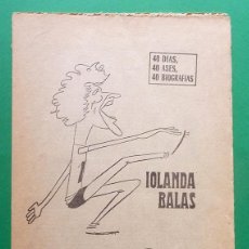 Coleccionismo deportivo: IOLANDA BALAS (ATLETISMO) - CARLOS BRIBIÁN - MARCA - SERIE 40 DIAS, 40 ASES, 40 BIOGRAFÍAS - 1969. Lote 89467336
