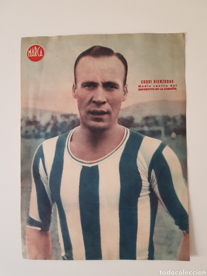 Sammelleidenschaft Sport: Poster MARCA (31 &times; 23.5 cm) - CUQUU BIRNZOBAS - Medio centro del DEPORTIVO DE LA CORU&Ntilde;A