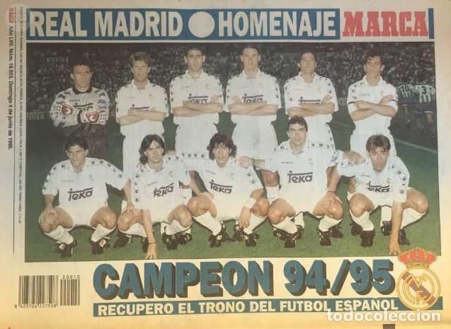 Coleccionismo deportivo: MARCA REAL MADRID CAMPE&Oacute;N 1995 - Foto 3
