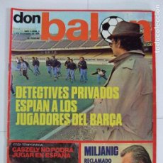 Coleccionismo deportivo: REVISTA DON BALÓN Nº 9 AÑO 1975 - MILJANIC RUBEN CANO HÉRCULES C.F. POSTER CARICATURA REAL MADRID