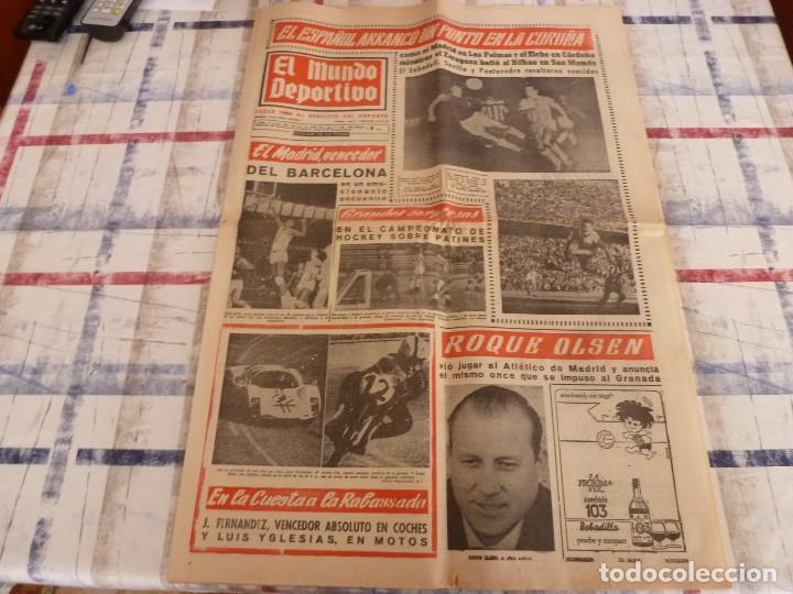 Collectionnisme sportif: MUNDO DEPORTIVO(31-10-66)CORU&Ntilde;A 1 ESPA&Ntilde;OL 1,R.MADRID VENCE BAR&Ccedil;A EN BASKET.
