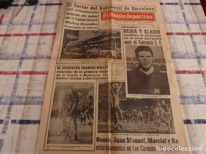 Collectionnisme sportif: MUNDO DEPORTIVO(20-4-67)REINA Y ELADIO(BAR&Ccedil;A) PUEDEN REAPARECER FRENTE VALENCIA.