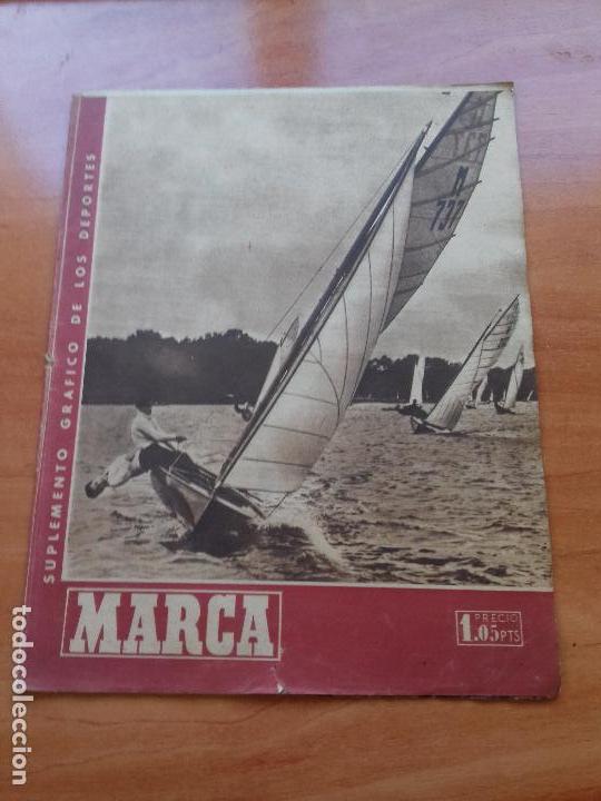 Coleccionismo deportivo: DIARIO MARCA. N&ordm;187. 2-JULIO-1946.EL BARCELONA REVALIDA SU TITULO DE CAMPEON DE ESPA&Ntilde;A DE BALONCESTO