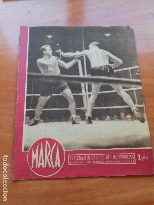 Coleccionismo deportivo: DIARIO MARCA. Nº162. 8-ENERO-1946. EL ATLETICO AVIACION Y EL VALENCIA EMPATARON. - Foto 1 - 112572559