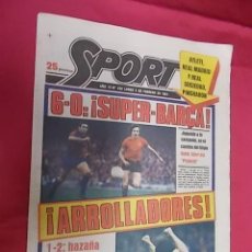 Coleccionismo deportivo: SPORT Nº 435. 2 FEBRERO 1981. 1-2 HAZAÑA DEL ESPAÑOL EN EL BERNABEU. 6-0 SUPER-BARÇA