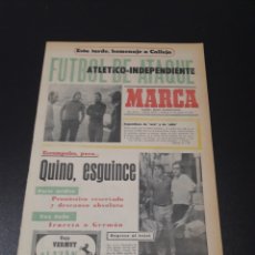 Coleccionismo deportivo: MARCA. 15/10/1972. HOMENAJE A CALLEJA. ATLÉTICO - INDEPENDIENTE.. Lote 114181815