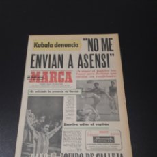 Coleccionismo deportivo: MARCA. 16/10/1972. HOMENAJE A CALLEJA. ATLÉTICO,2 - INDEPENDIENTE,1. BILBAO,2 - PARTIZAN,1.. Lote 114182312