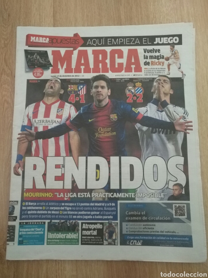 Sammelleidenschaft Sport: Marca periodico 17/12/2012