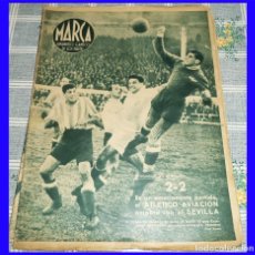 Coleccionismo deportivo: REVISTA MARCA Nº 53 NOV. 1943 ATLETICO AVIACION CASTELLON XEREZ CLUB CACEREÑO FERROVIARIA. Lote 115426715