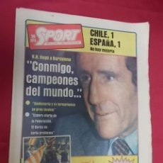 Coleccionismo deportivo: SPORT Nº 586. 6 JULIO 1981. CHILE, 1. ESPAÑA, 1. NO HAY MEJORIA