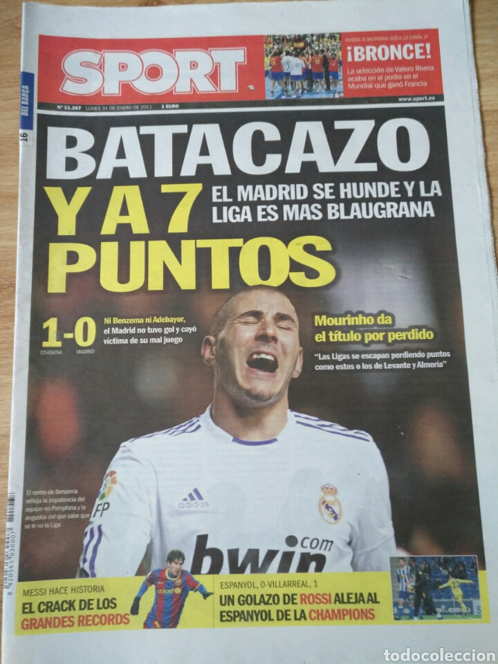 Coleccionismo deportivo: Sport n&deg; 11267 - Foto 1