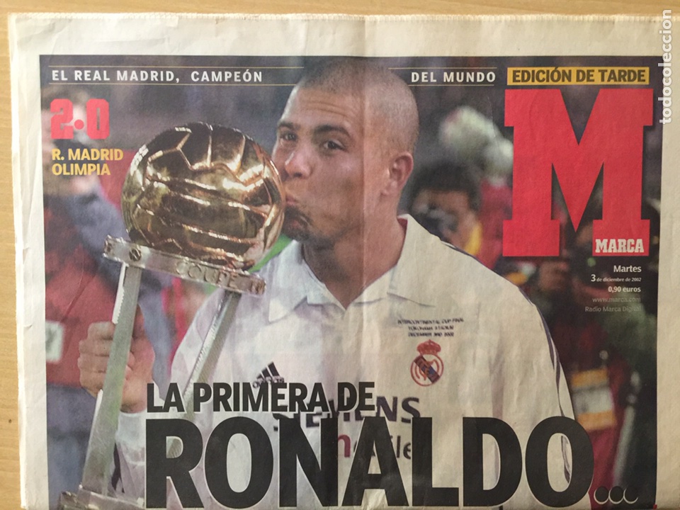 Colecionismo desportivo: Marca.3/12/2002. Final Intercontinental.Real Madrid,2-Olimpia,0