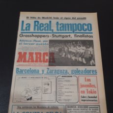 Coleccionismo deportivo: MARCA. 22/08/1979. VILLA DE MADRID. ATLÉTICO,1 - GRASSHOPPERS,1. R.SOCIEDAD,0 - STUTTGART,0. GAMPER.. Lote 119944414