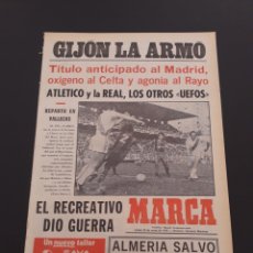 Coleccionismo deportivo: MARCA. 28/05/1979. EL REAL MADRID, CAMPEÓN. JORNADA N° 33.. Lote 120288756