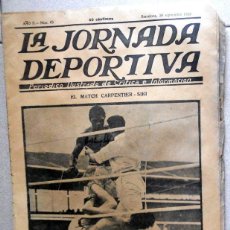 Coleccionismo deportivo: LA JORNADA DEPORTIVA Nº65 SEPTIEMBRE 1922 BOXEO CARPENTIER - SIKI - FUTBOL VINTAGE