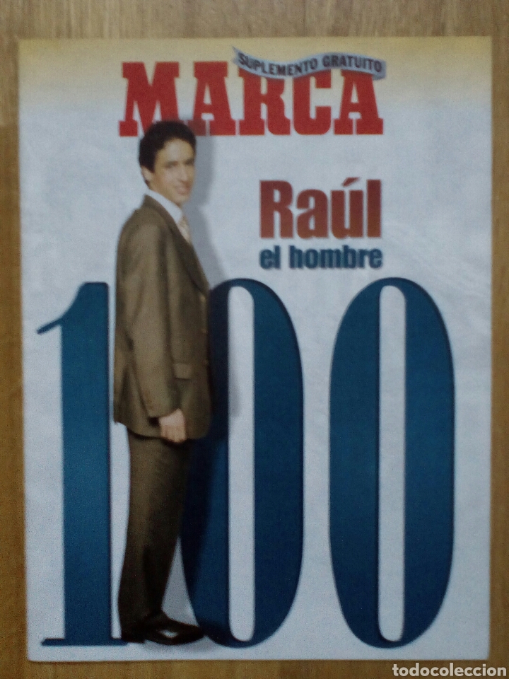 Coleccionismo deportivo: RA&Uacute;L EL HOMBRE 100. MARCA - Foto 1