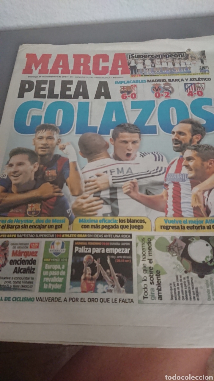 Coleccionismo deportivo: DIARIO PERI&Oacute;DICO MARCA REAL MADRID BALONCESTO CAMPEON SUPERCOPA DE ESPA&Ntilde;A BAUL