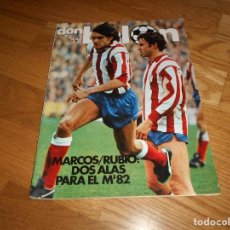 Coleccionismo deportivo: DON BALON 1981 Nº 285 MARCOS ALONSO RUBIO ATLETICO-ROBERTO ESPANYOL-BOSKOV-PINTINHO-JOAQUIN-OLAIZOLA. Lote 132821762