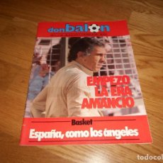 Coleccionismo deportivo: DON BALON Nº 451 1984 REPORTAJE COLOR SELECCION ESPAÑOLA 2 FOTOS ARCONADA - JUANITO REAL MADRID. Lote 132822334