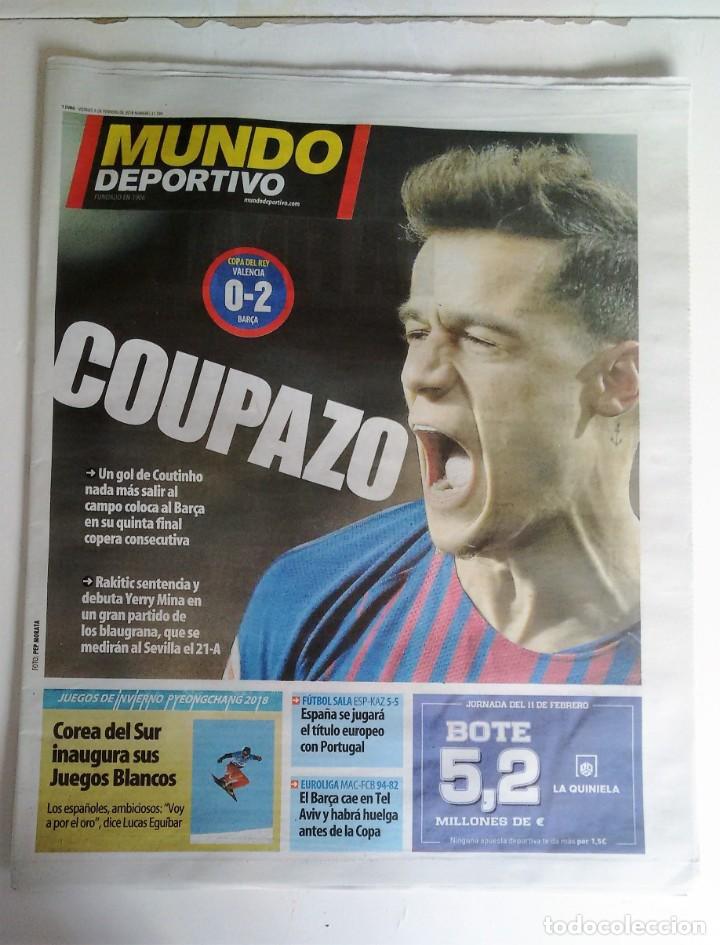 Sports collectibles: Mundo deportivo: primer gol de Coutinho con el barcelona