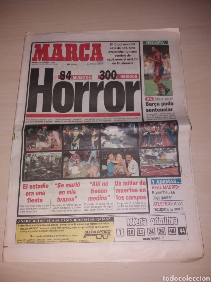 ANTIGUO PERIÓDICO MARCA - 1996 - RONALDO (Coleccionismo Deportivo - Revistas y Periódicos - Marca)