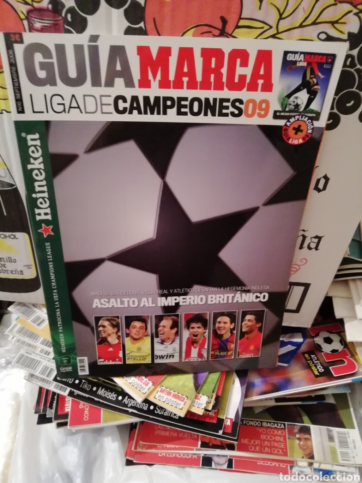 Sports collectibles: Liga campeones 2009. Gu&iacute;a marca.