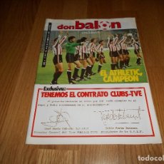 Coleccionismo deportivo: DON BALON Nº 433 1984 PORTADA ATHLETIC BILBAO CAMPEON HISTORIA CLUBS SCHALKE 04 - SIBILIO BARCELONA