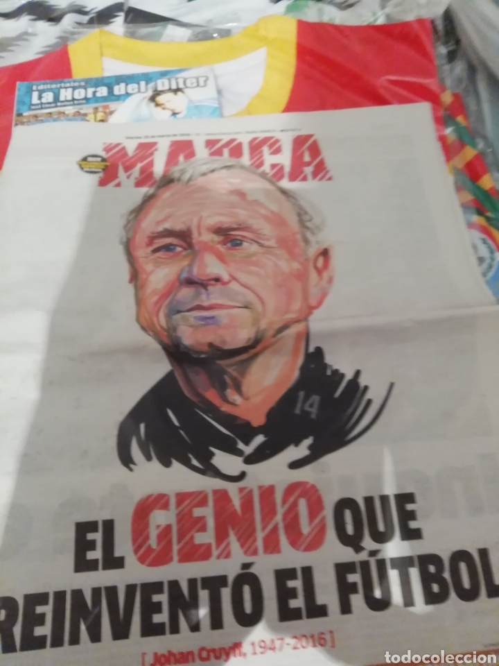 Collectionnisme sportif: Johan cruyyf homenaje. Marca. El mito nos dej&oacute; . 2016