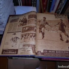Coleccionismo deportivo: VIDA DEPORTIVA DE BARCELONA, 42 EJEMPLARES DE LOS AÑOS 1951 - 1952 - 1953, ENCUADERNADOS EN UN TOMO. Lote 152521234