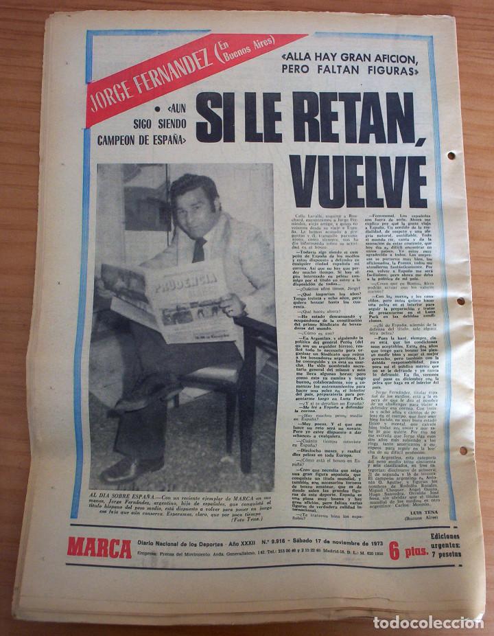 Coleccionismo deportivo: MARCA - N&Uacute;MERO 9916 - A&Ntilde;O 1973 - Foto 2
