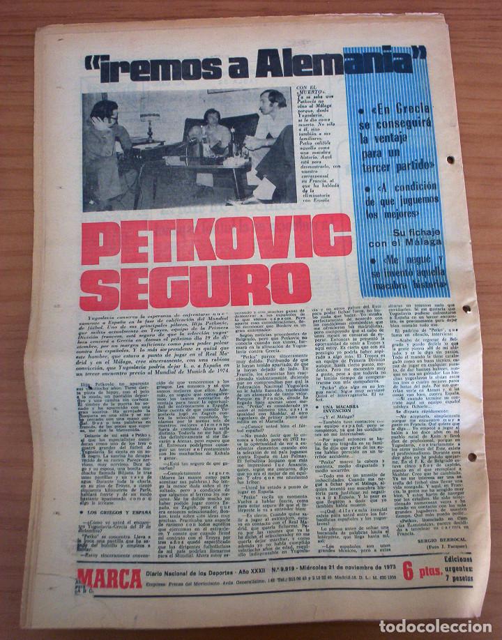 Coleccionismo deportivo: MARCA - N&Uacute;MERO 9919 - A&Ntilde;O 1973 - Foto 2